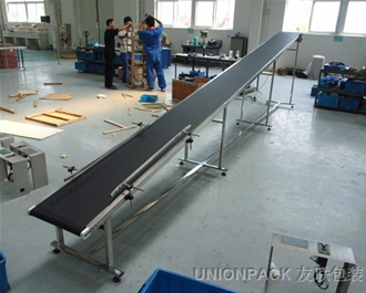 爬坡電機在頂部的輸送臺